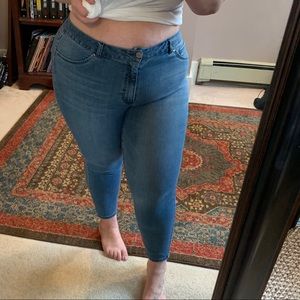 Skinny Flawless Fit Ankle Jeggings 18W